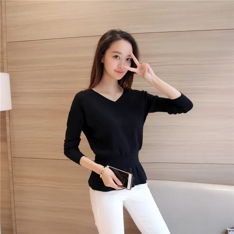 OHCLOTHING 3724-новое зимнее платье с v-образным вырезом, трикотажная рубашка 41