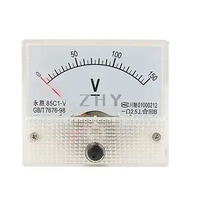 

85C1 Rectangle Analog Volt Panel Meter Gauge DC 0-150V
