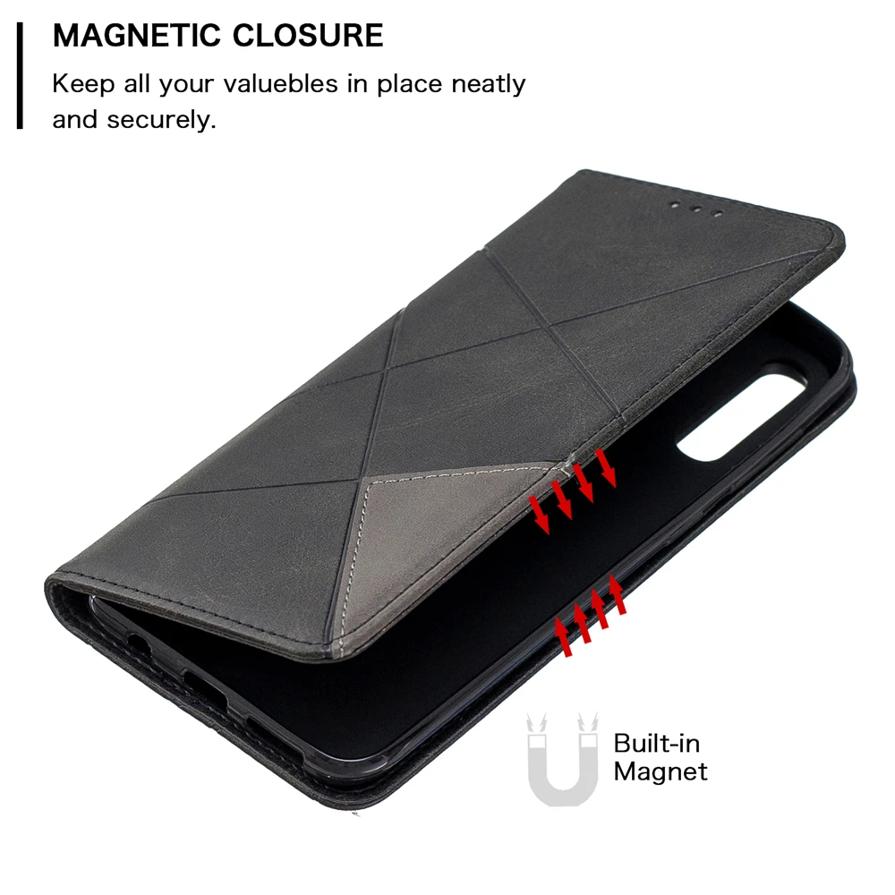 Кожаный чехол для samsung Galaxy A50 A30 A20 A51 A71 A70 A10 A40 A20E A10S A20S A30S A50S S10 S9 Plus Чехол-книжка на магнитной застежке с Книга чехол Обложка