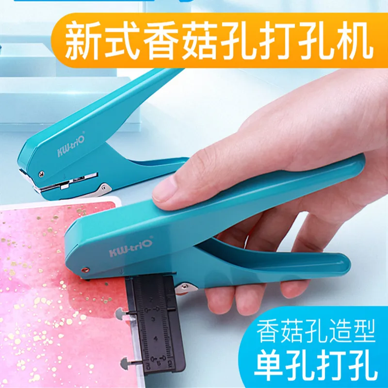 

New mushroom hole creative notebook puncher stationery hole puncher notebook book flyer