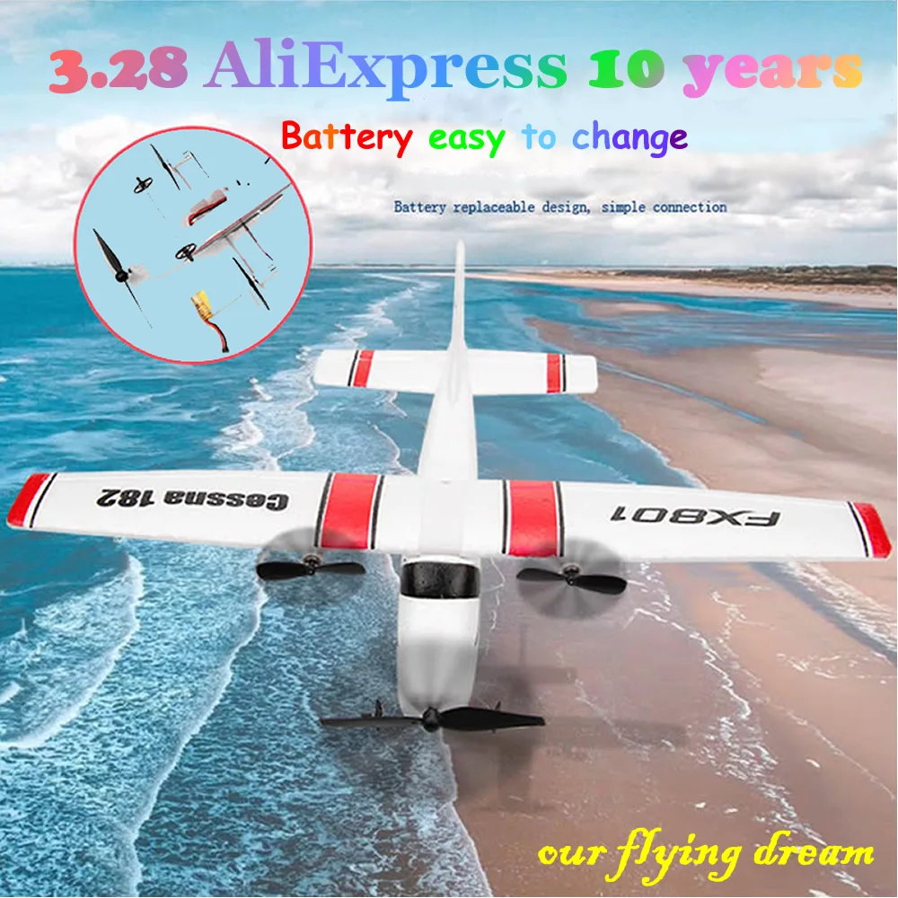 Beginner Electric RC Airplane RTF Epp Foam Remote Control Glider Plane Cassna 182 Aircraf More Battery Increase Fly Time Beginner Electric RC Airplane RTF Epp Foam Remote Control Glider Plane Cassna 182 Aircraf More Battery Increase Fly Time