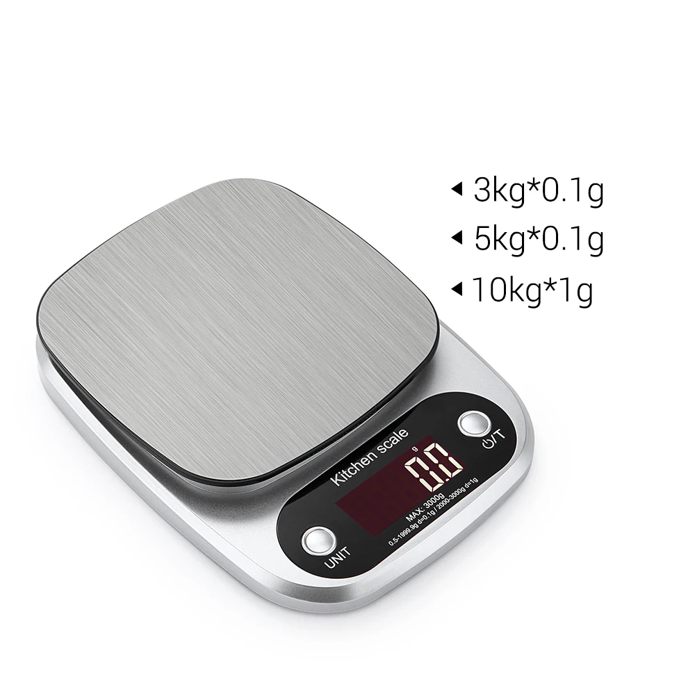 Portable Digital Scale Mini Digital Kitchen Scale Professional Accurate Electronic Scale Precision Balance 10kg*1g DH-C305