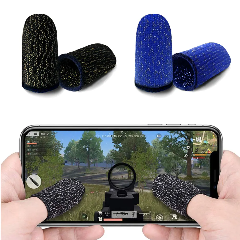 

1Pair Sweat-Proof Finger Cover King Glory PUBG Peace Elite Game Occupation Touch Screen Thumb Game Pad