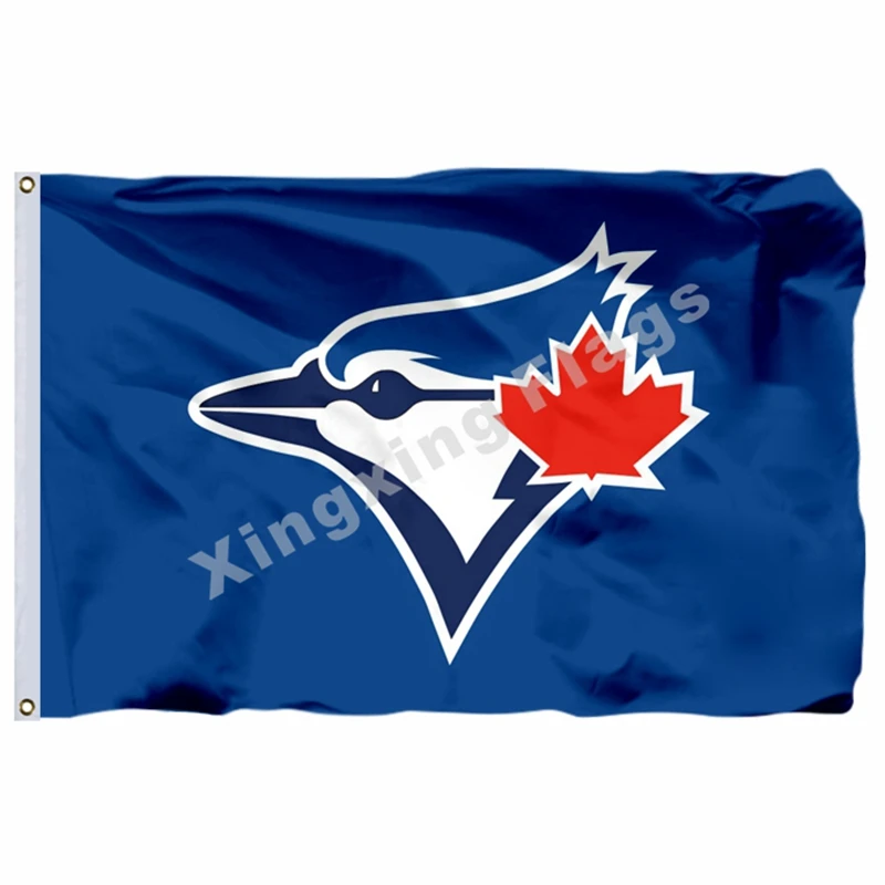 Toronto Blue Jays национальный флаг в полоску 3фт X 5фт полиэстер Toronto Blue Jays баннер Летающий Размер № 4 90X150 см - Цвет: B2