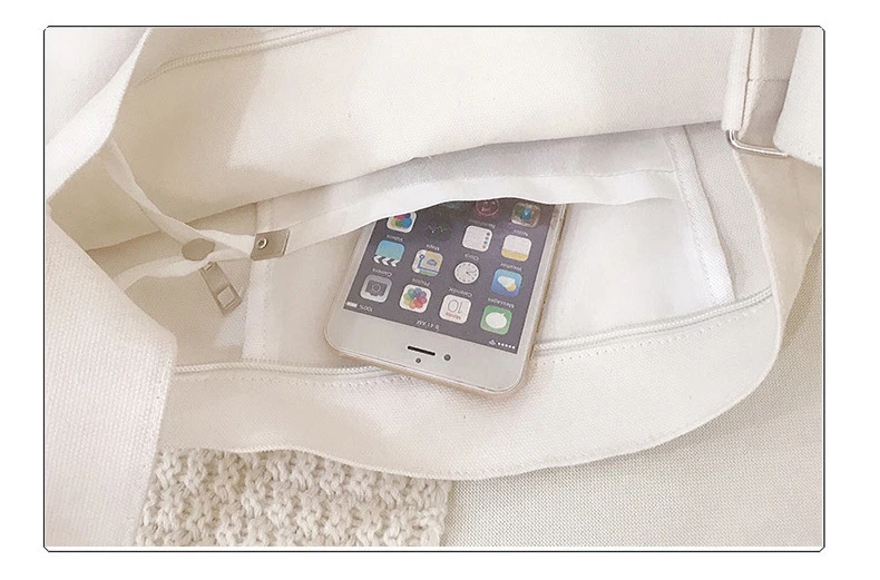 New Lady's Cross-body Bag Canvas Art Plain Color Single Shoulder Bag College and High School Remedial Bag Class Bag
