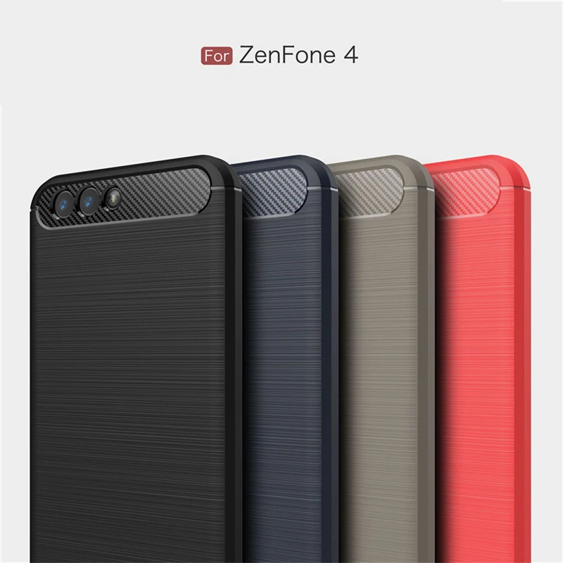 Армированный чехол из углеродного волокна для ASUS Zenfone 5 Lite 4 Selfie 3 Zoom Max Pro Plus M1 M2 Live L1 ZB601KL, противоударный чехол из ТПУ