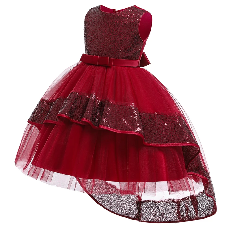 Зимнее пышное платье русалки детские платья для девочек вечерние платья Элегантное платье принцессы с блестками для девочек 10 лет