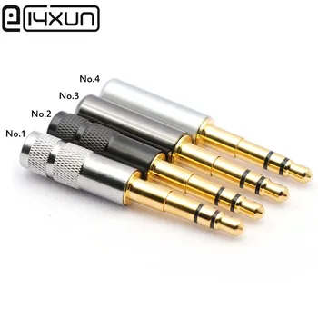 

2pcs 3.5 mm 3 Pole Copper shell Long Plug Audio Jack Earphone Adapter for T1 T5P DIY Stereo Headset Earphone New Type