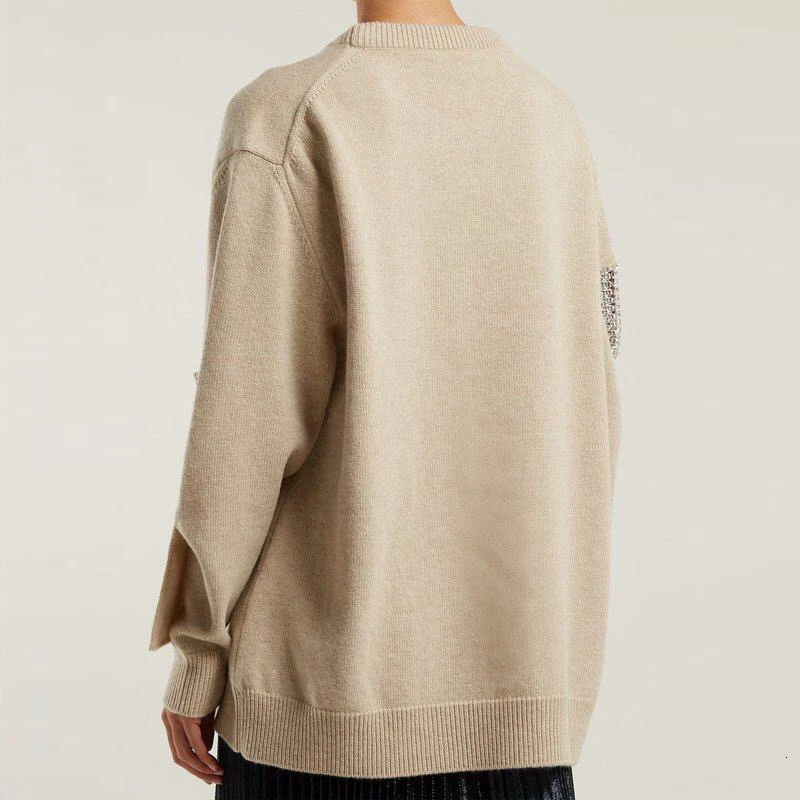 SHENGPALAE весенний свитер с длинным рукавом и круглым воротником, пуловеры с бахромой, высокое качество, Повседневная Женская мода OC540