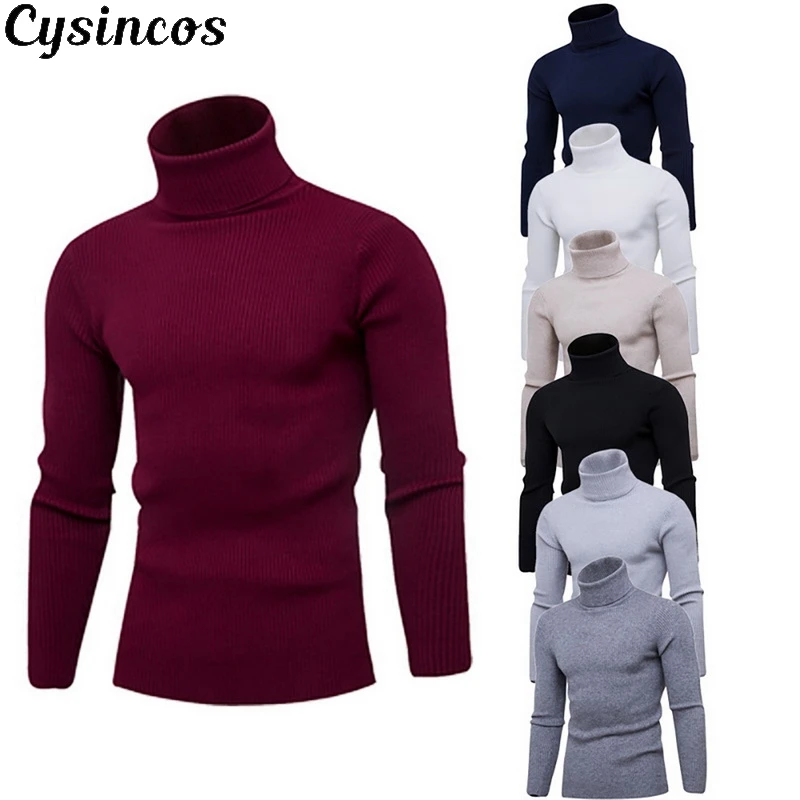 CYSINCOS новый уличный мужской зимний теплый хлопковый пуловер с высоким воротом