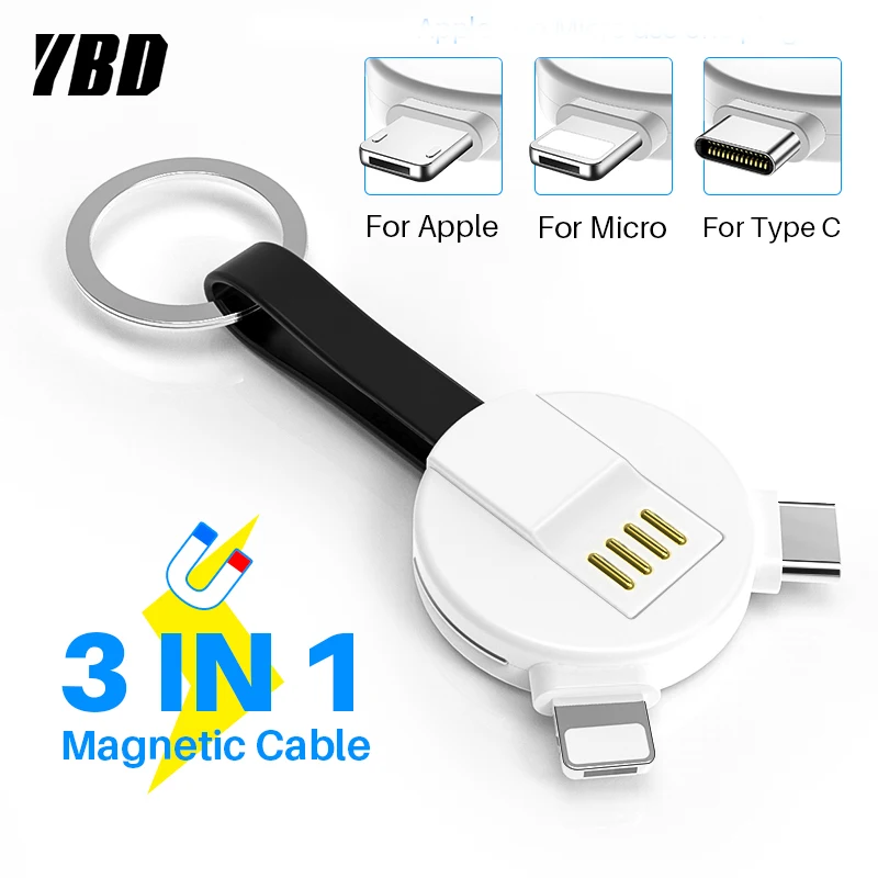 YBD Panda USB кабель для iPhone samsung Powerbank Micro usb type C кабель для huawei Xiaomi брелок аксессуар зарядный Шнур кабель