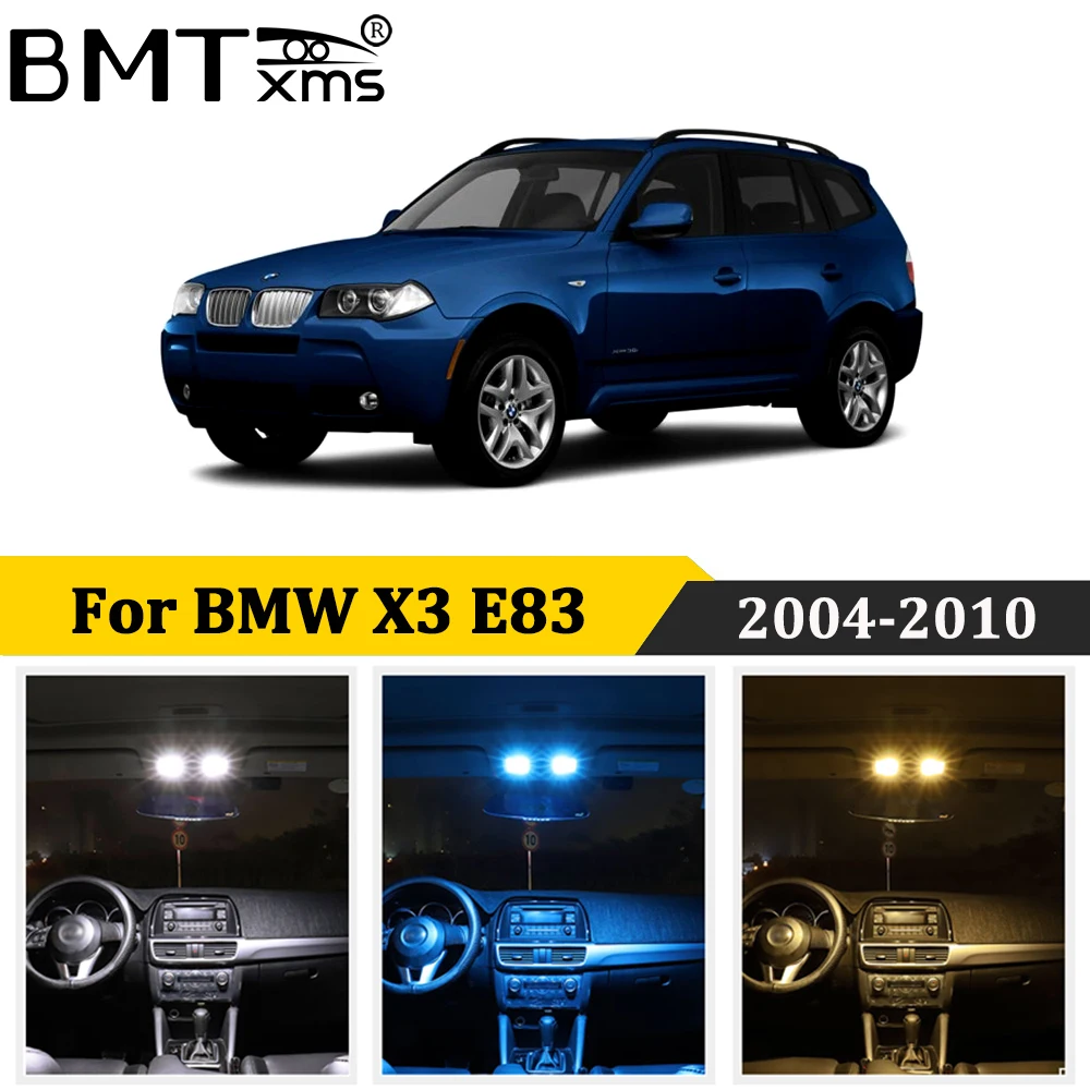 15 x Error Free Blue LED Interior Light For 2004-2010 BMW X3 Series E83 TOOL