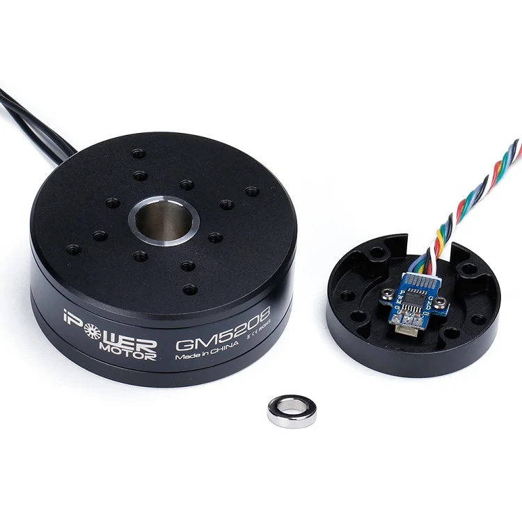 3速ブラシレスモーター,GBM5208H-200T 5208 as5048aエンコーダを
