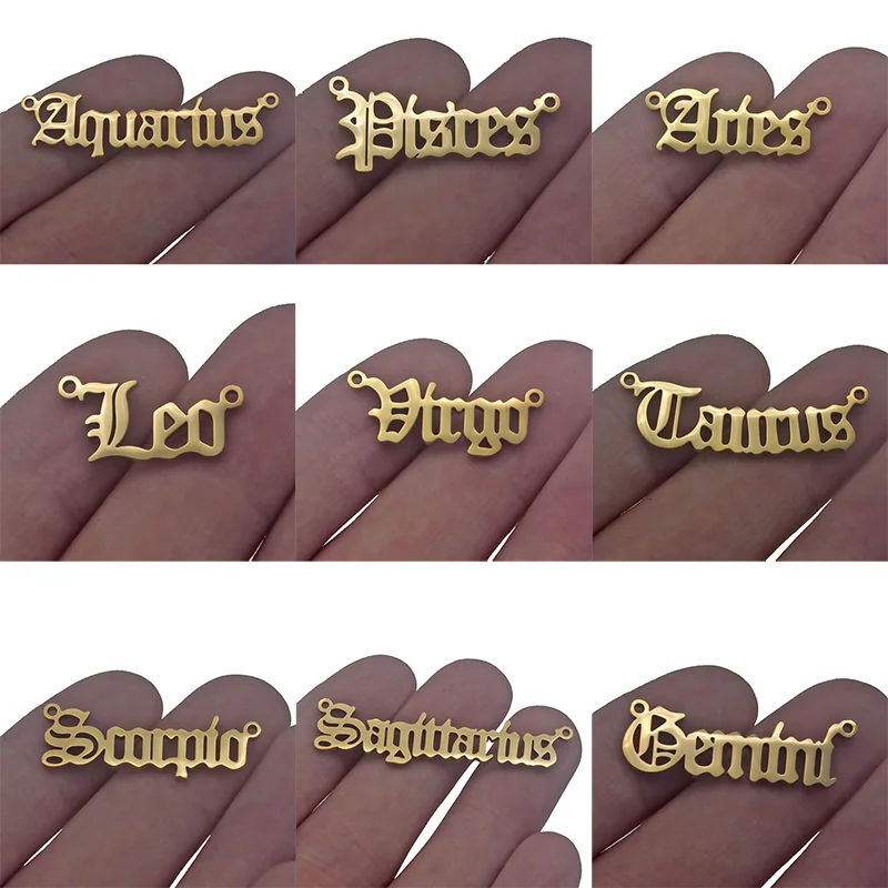 Персонализированная бижутерия Знак зодиака астрология подвески соединитель