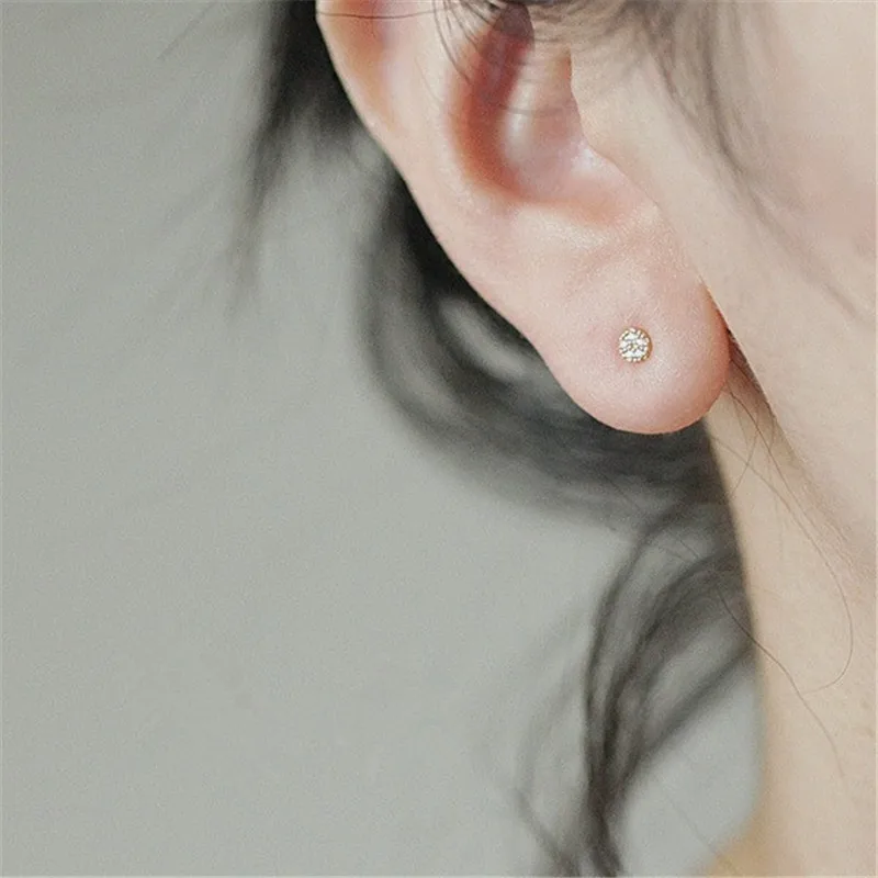 925 Sterling Silver Korean 14k Gold Plating Dandelion Stud Earrings For Women Simple Temperament Mother's Day Jewelry Gift - Image 5