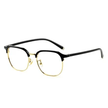 Маленькая оправа для бровей полигон без градусов очки для чтения ультра светильник TR90 Простые Модные очки для чтения унисекс Дикие повседневные очки