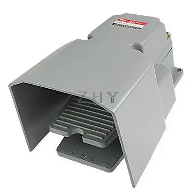 

Nosnlip Metal Momentary Industrial Power Foot Pedal Switch AC 250V 10A w Guard