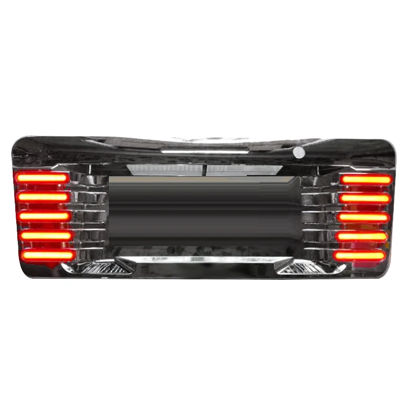 

for Toyota Hiace 200 2005-2010 Chrome Plated Plate Mounting Bracket LED License Plate Cover Brake Light Rear Cover