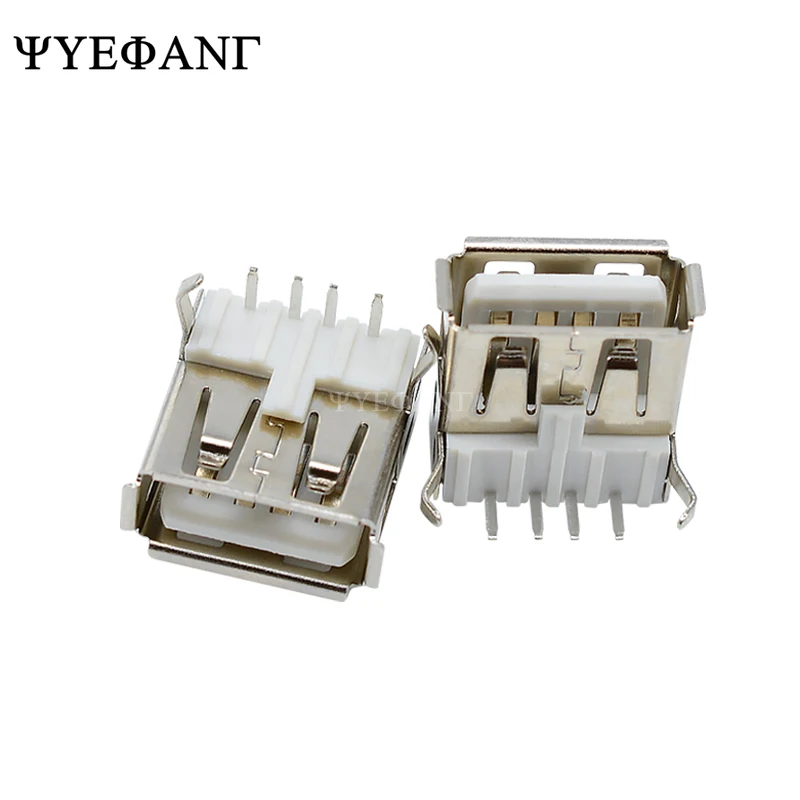

10Pcs USB Type A Standard Port Female Solder Jacks Connector PCB Socket USB-A type