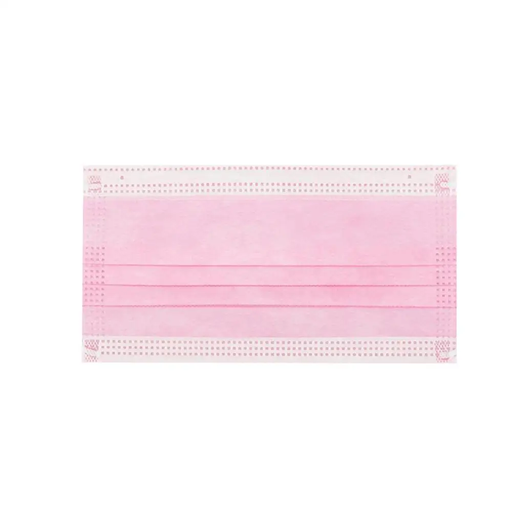 

5/10/20/50 Multi-class Pink disposable mask Non-woven 3 Layers Dust-proof and pollution-proof breathable mask