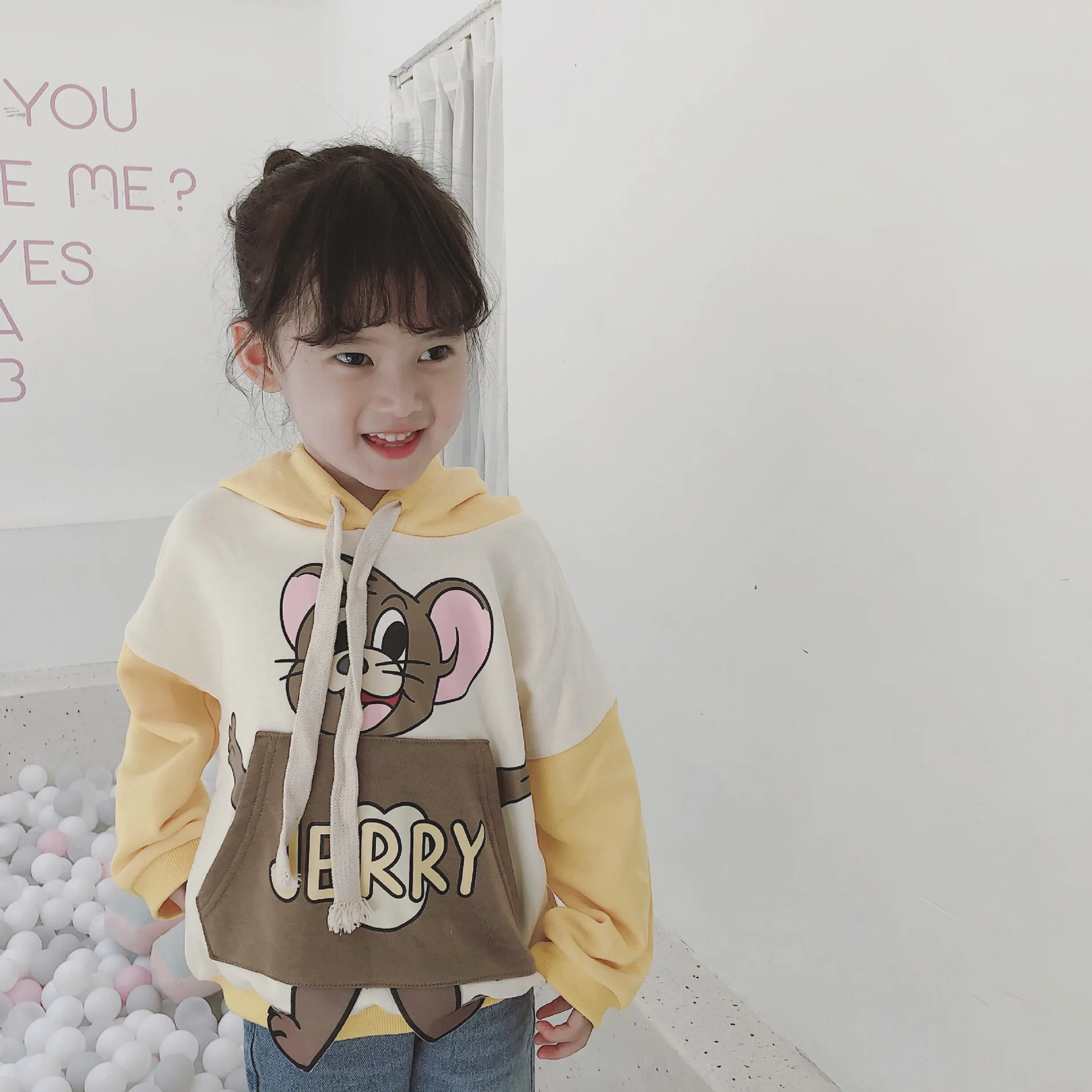 Tonytaobaby/осенне-зимняя одежда новая детская одежда хлопковая толстовка с капюшоном для мальчиков и девочек