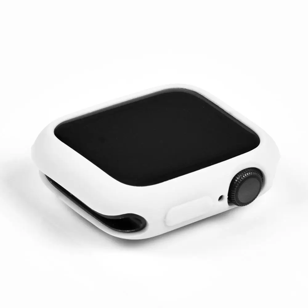ProBefit Мягкий силиконовый чехол для Apple Watch 3 2 1 42 мм 38 мм защитный чехол для iWatch 4 5 40 мм 44 мм бампер для часов - Цвет: White