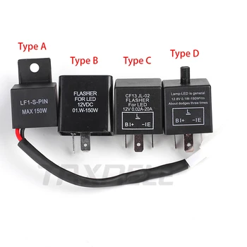 

CF13 LED Flasher Flash Relay 2 Pin 3 Pin for Turn Signal Light Hyper Flash Or Normal Lights Relay LED Flash Relay