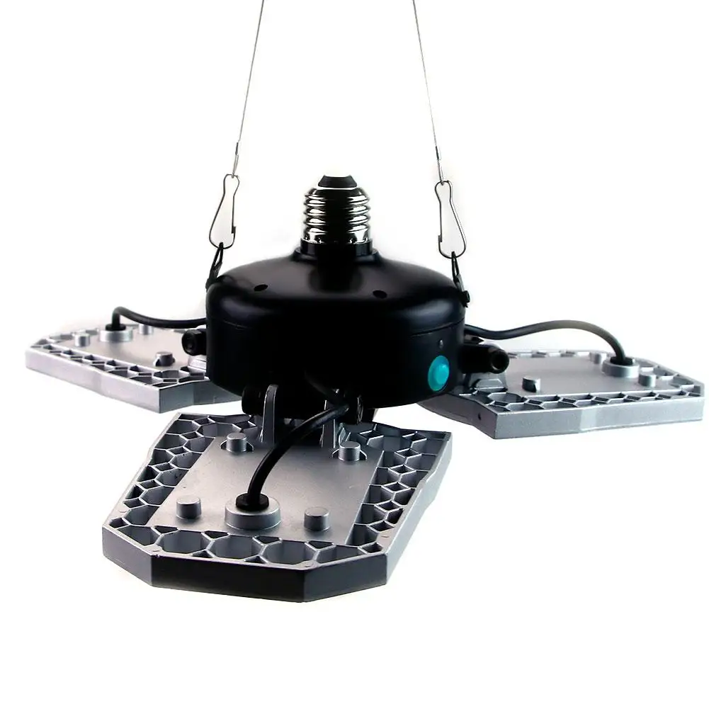 Светодиодная гаражная лампа UFO deформованная промышленная лампа E26 Led High Bay Light 60W 6000K мастерская парковочная лампа для склада 85-265v датчик света