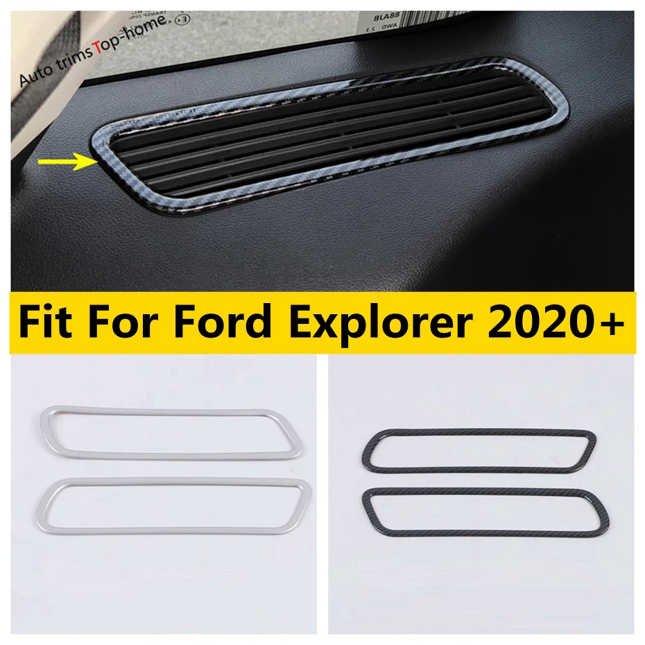 

Rear Third Row Window Edge Air Condition Outlet Vent Frame Cover Trim Fit For Ford Explorer 2020 - 2023 Interior Accessories