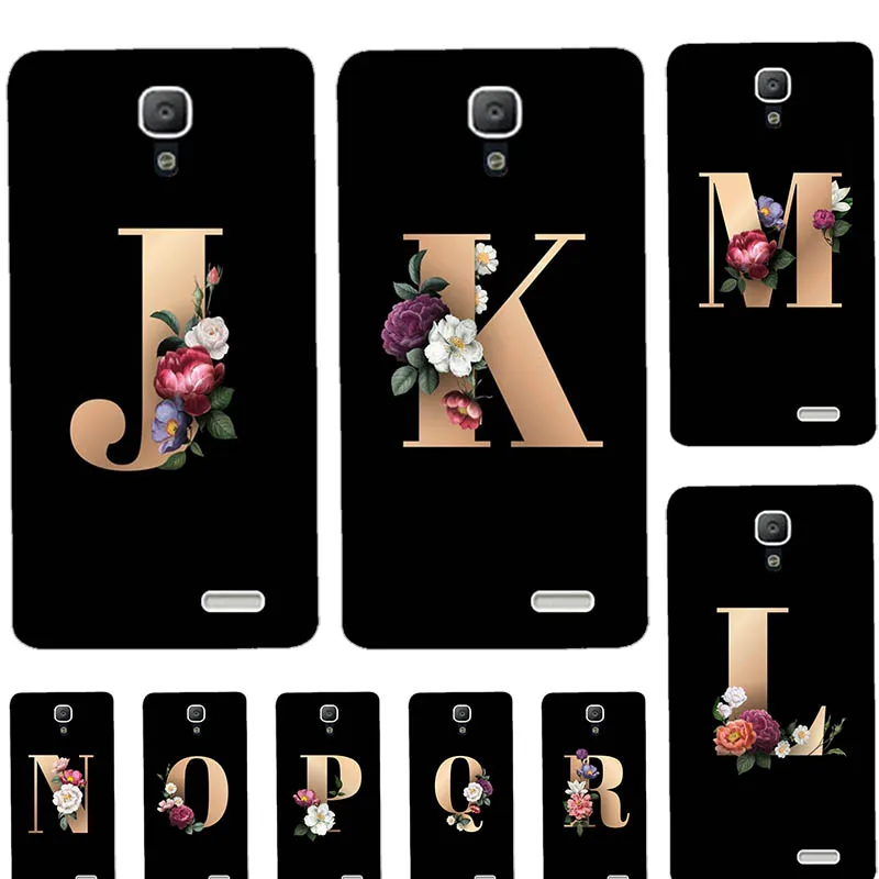 For Lenovo A536 A358T A 536 5.0&quot Case Funny Custom Name Letter Couple Cover Fashion Black TPU Soft Phone Coque Capa | Мобильные
