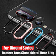 Чехол для объектива камеры mi A3 9T Pro из закаленного стекла+ металлическое заднее кольцо для объектива Xiaomi mi 9T A3 8 9 SE A2 CC9 CC9E Red mi Note 7 8 K20 Pro