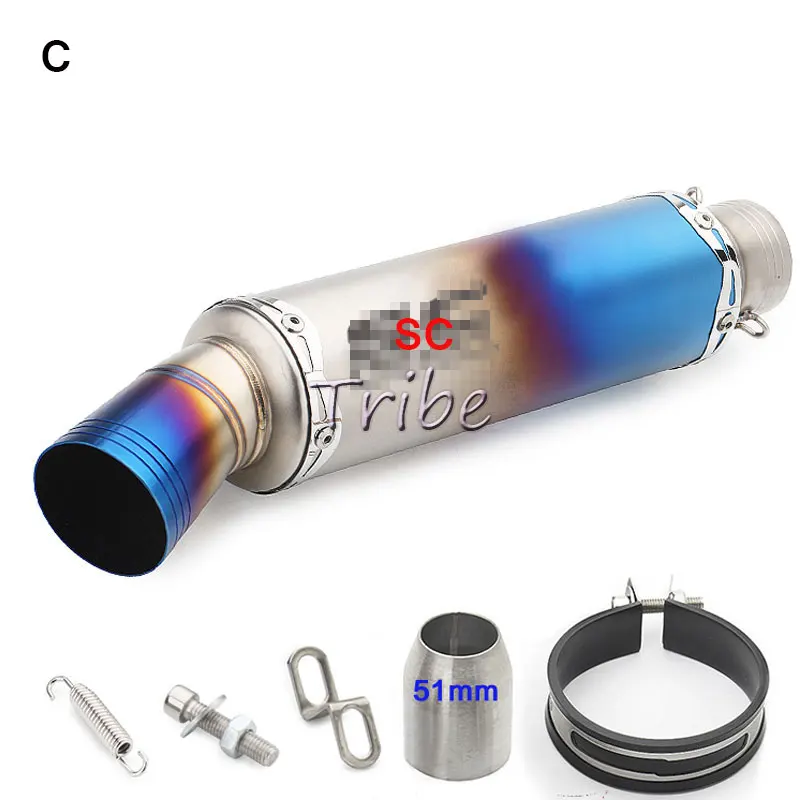 Tubo De Escape Akrapovic глушитель мотоцикла GP для мотокросса труба модифицированная для MT07 Z900 ltz 400 gsr 750 R3 ATV Скутер