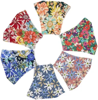

6PCS Adult Breathing Face Mask mundschutzmaske mondkapjes Fashion Floral Washable Face-mask Mouth Masks Unisex maseczki na twarz