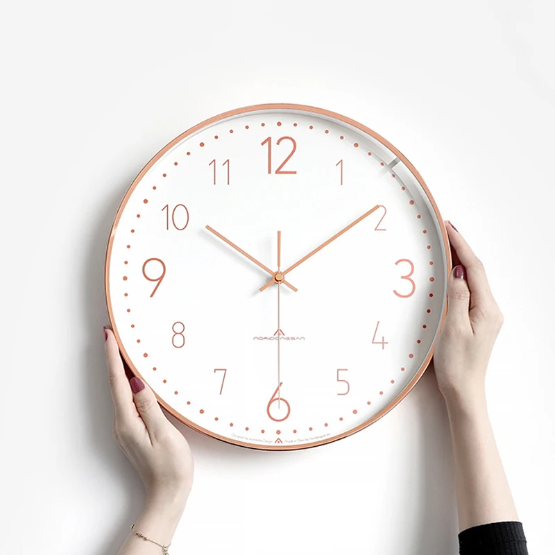 Настенные часы в скандинавском стиле для гостиной простые креативные дома