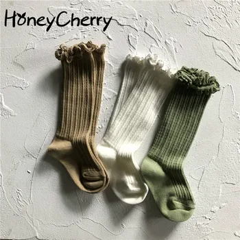 

Toddler girl socks 2020 New lace solid color thin models of child girls summer solid color socks
