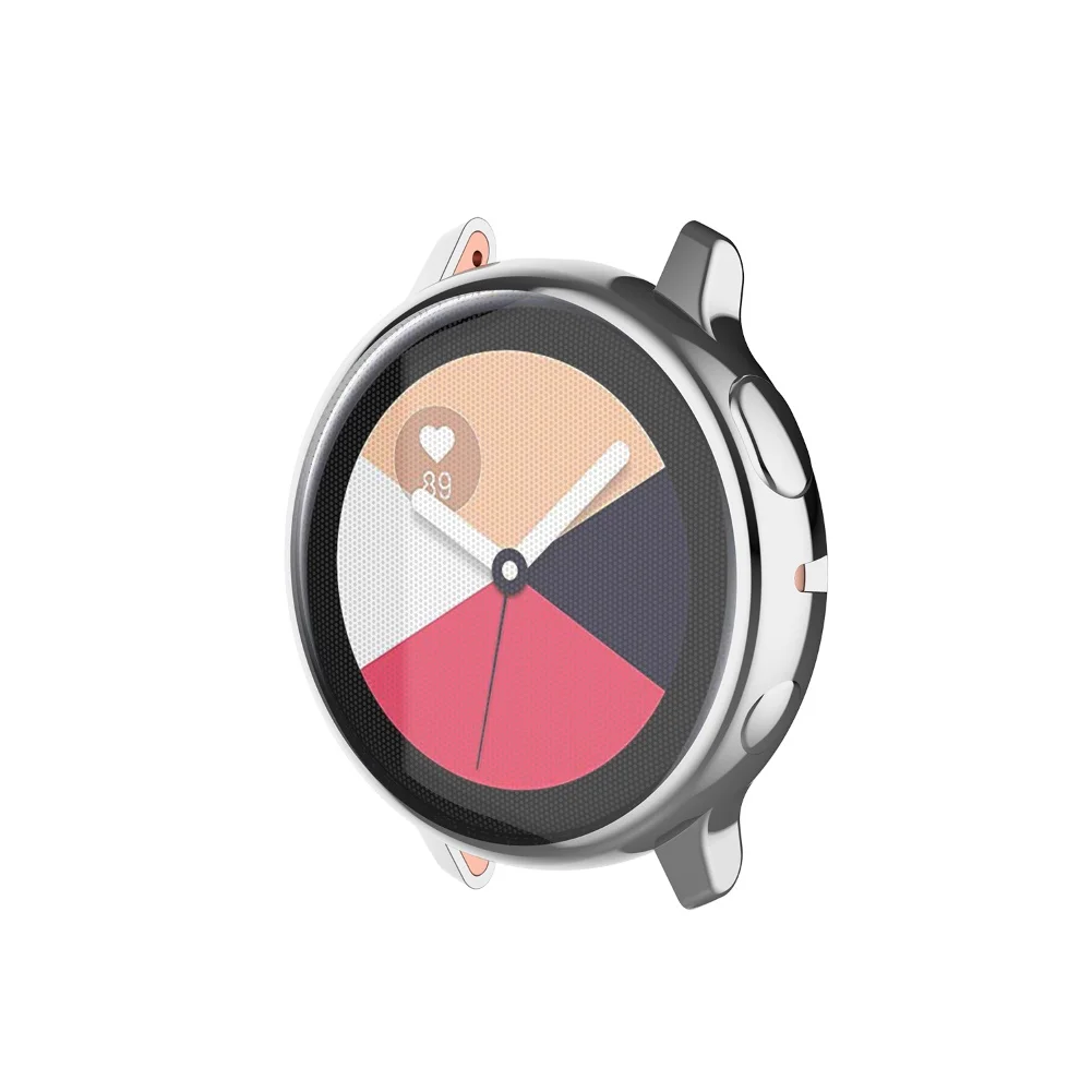 Защитный чехол из ТПУ с покрытием для samsung Galaxy Watch 40 мм, защитный чехол с рамкой для Galaxy Smart Watch Active2 40 мм