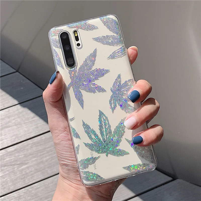 Esinc лист ананаса чехол для huawei mate 20 Pro P20 P30 Lite задняя крышка на Nova 5 4 4e 3 3e 3i покрытие из розового золота - Цвет: 00007