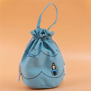 

1Pcs Man Woman Mini Wallets Coin Purse Drawstring Bags Canvas Coin purse Original Printing Cell Phone Pocket Storage Package