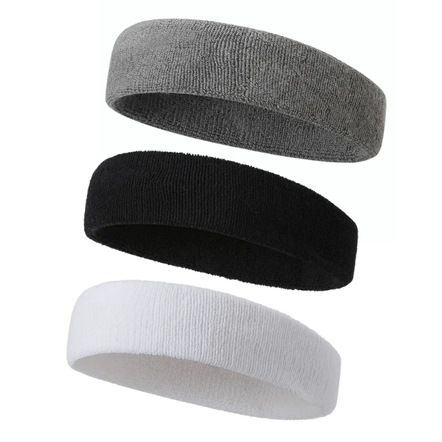 Elastic fabric headband for running fitness black