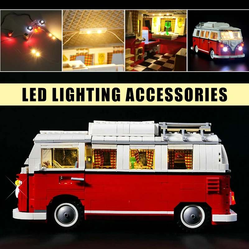 Ruilhandel Plasticiteit symbool Led Light Kits For Lego 10220 Vw T1 Camper Van Creator Expert Bricks Toys  Led Lighting Accessories Luminous Parts - Train Model - AliExpress