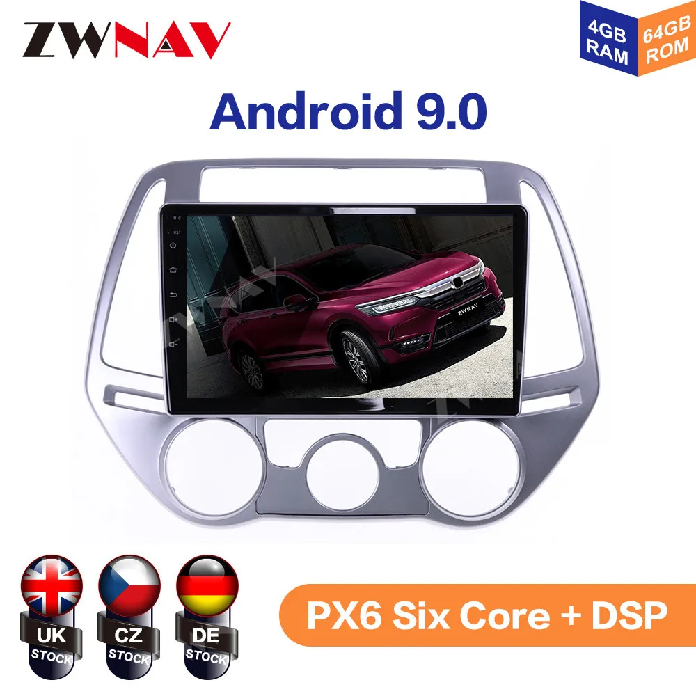

Android 9 4+64G For Hyundai I20 2008 2009 2010 2011 - 2014 IPS HD Screen Radio Car Multimedia Player GPS Navigation Audio Video