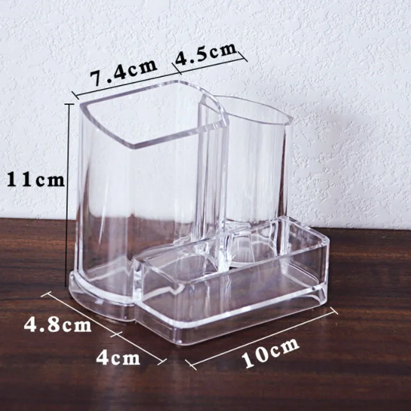 Прозрачный акриловый косметический Органайзер держатель из хлопка банка для ватных дисков ватные диски для снятия макияжа чехол для хранения настольного органайзера губная помада Органайзер коробка ювелирных изделий - Цвет: C57