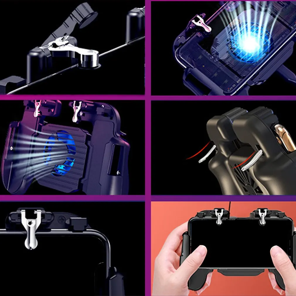  GamePad Pubg Controller Trigger Cooler Cooling Fan Fire PUBG Mobile Game Controller Joystick Metal 