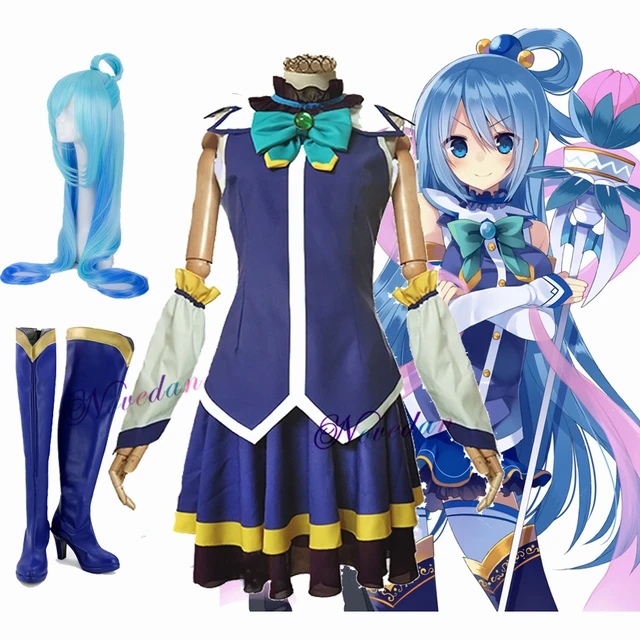 Konosuba Kono Subarashii Sekai Anime Cosplay Traje, Shukufuku, Wo Deus,  Bênção sobre este mundo maravilhoso, Fato de peruca - AliExpress