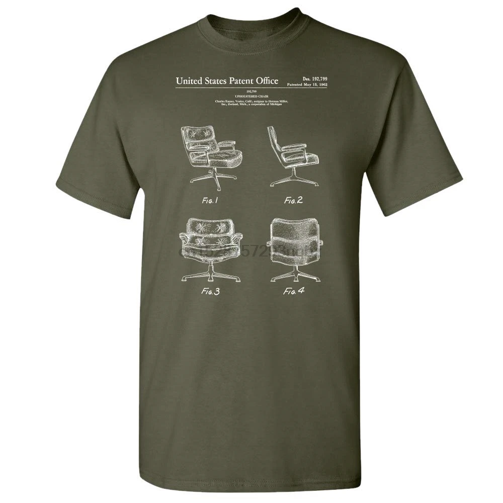 Eames Office Chair T-Shirt Interior Decorator Designer Gift Executive Retro Furniture Vintage |