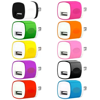 

5V 1A Wall charger AC home Travel Wall chargers plug adapter For ipod iphone 7 8 x 11 Samsung android phone mp3