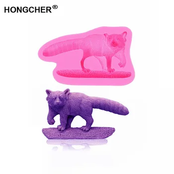 

New animal red lion, soft candy silicone mold, cake mold, biscuit pastry baking mold, chocolate mold. Cake dessert clay mold