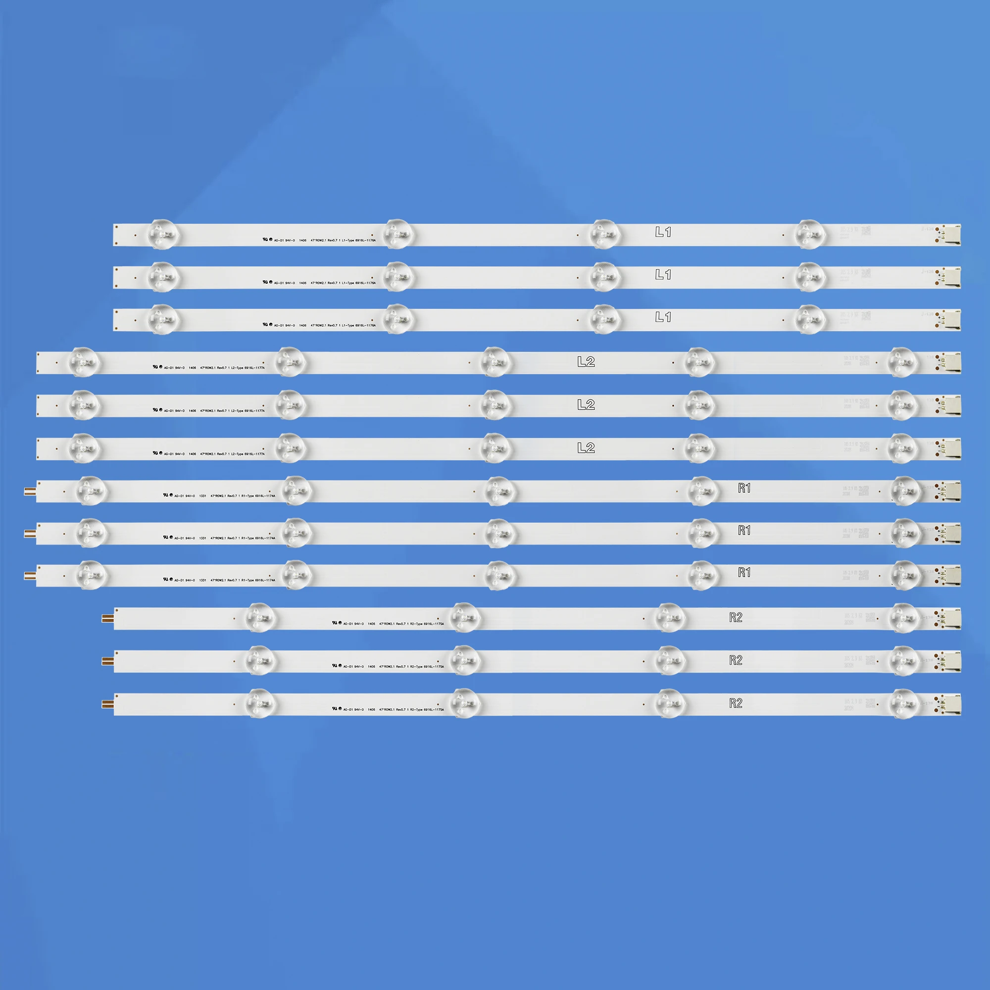 Новая светодиодная подсветка 6916L 1174A 1175A 1176A 1177A для LG 47 дюймов 47LN575S 47LN5758 47LN575V 47LN5757