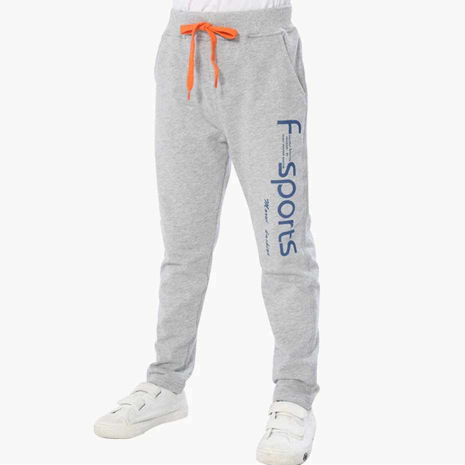 Штаны для мальчиков спортивные штаны с буквенным принтом хлопковые прямые