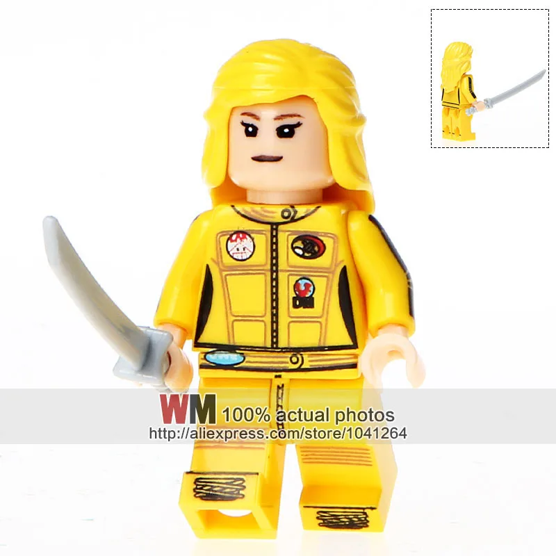 KL075 Uma Thurman 20 шт./лот Kill Bill Vol.1 Peeta The Bridal строительные блоки детские подарки игрушки KL9011 Прямая поставка